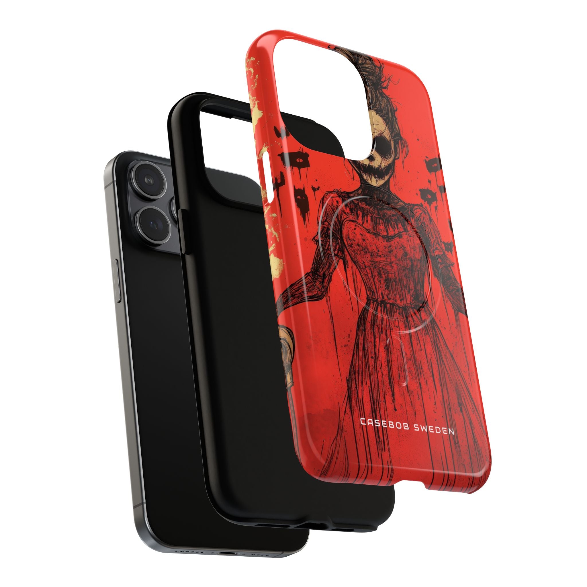 Haunting Scarlet Descent iPhone 15 | Tough+ Phone Case