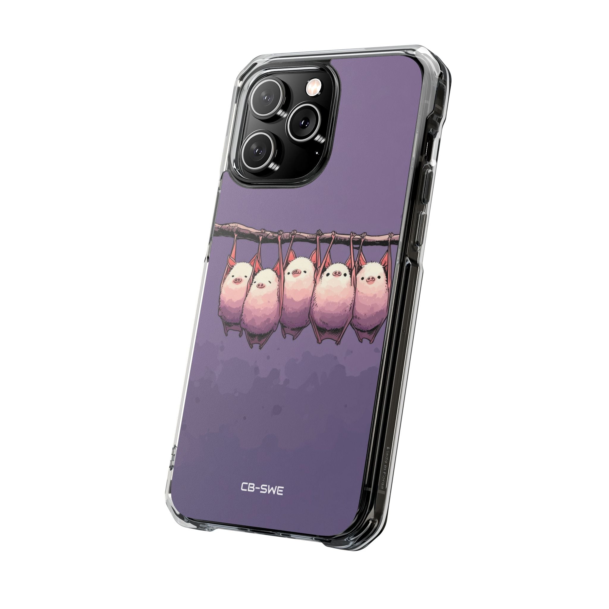 Bats Hang Playfully iPhone Case - Impact