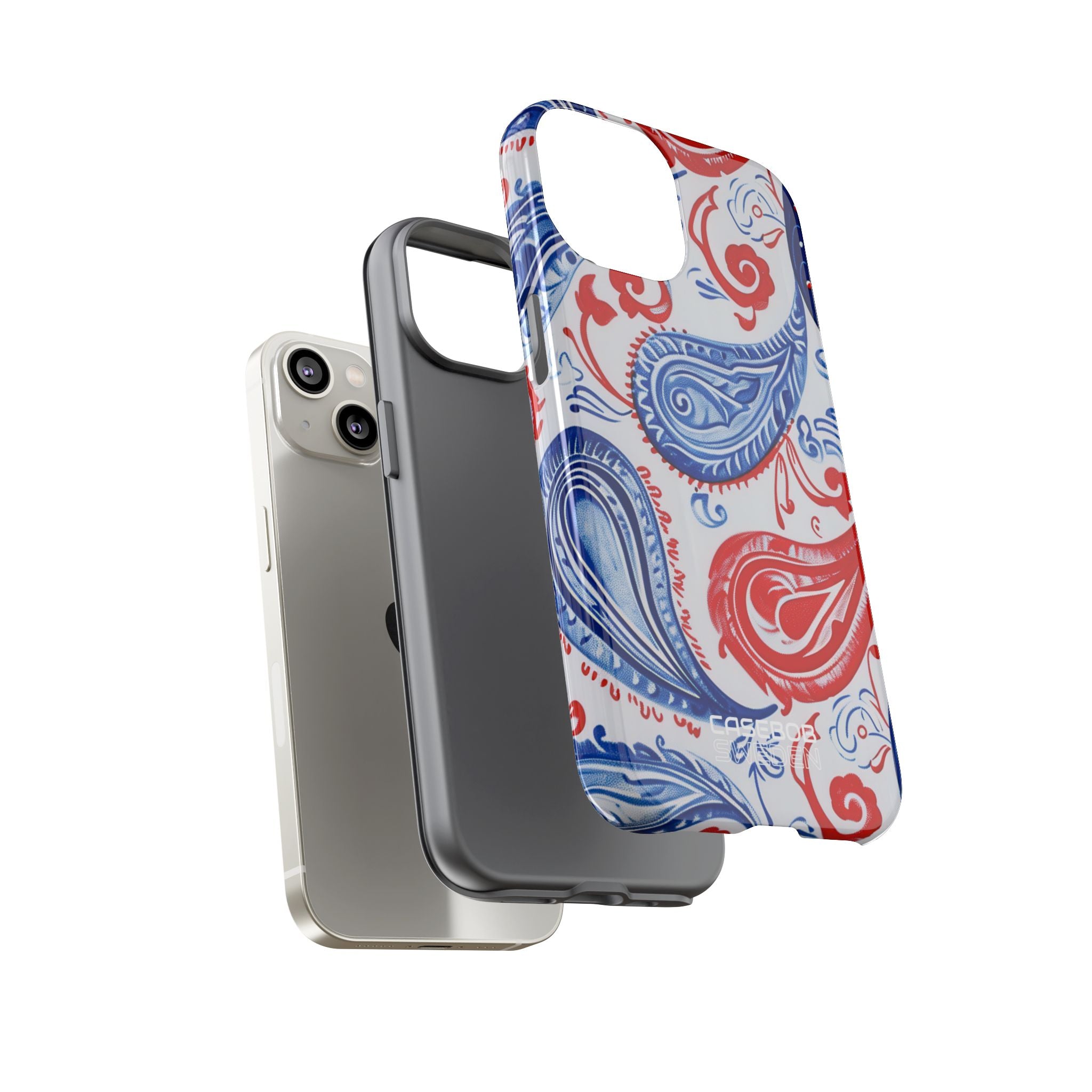 Vortici Paisley vivaci iPhone 14 - Tough