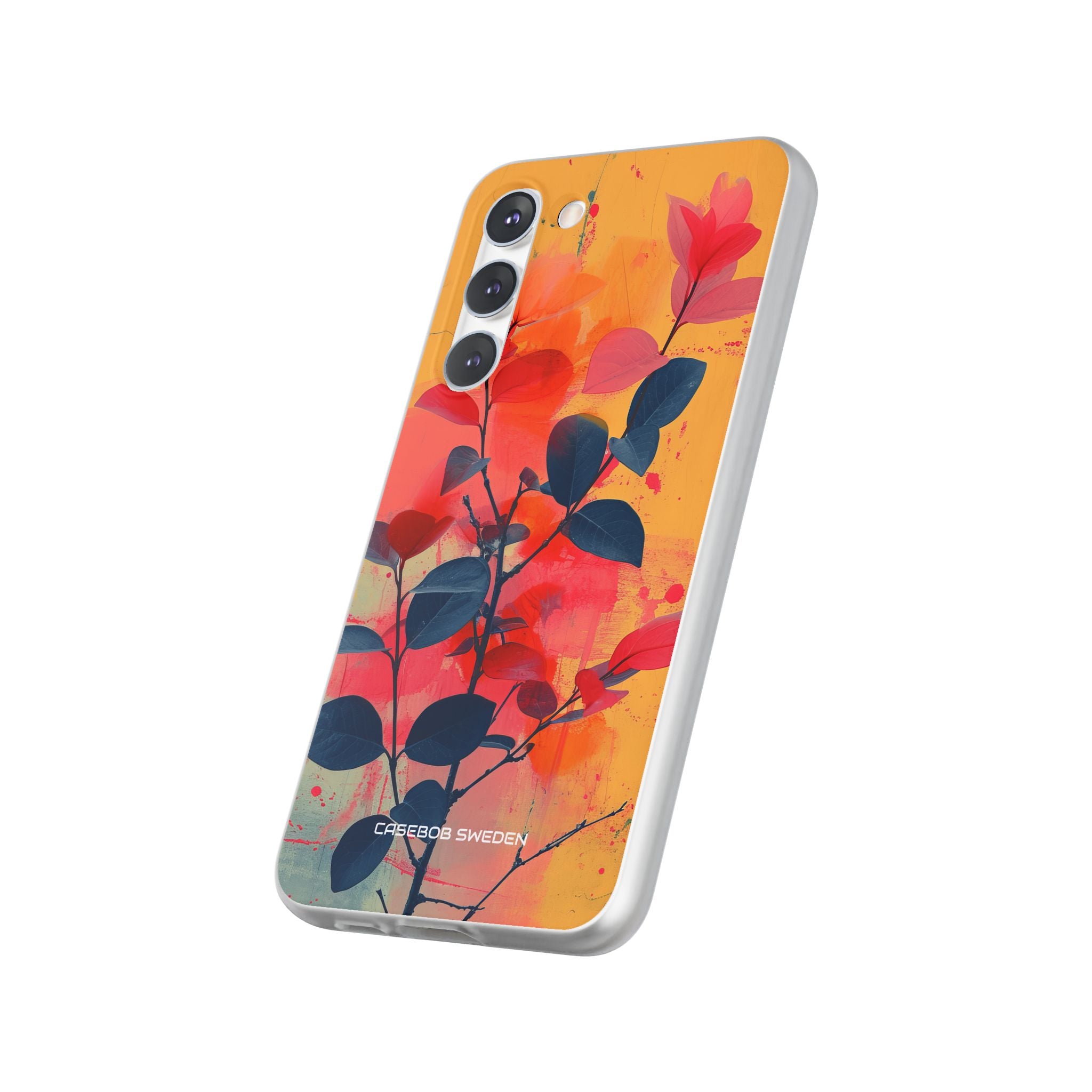 Yellow Botanical Splash - Flexi Samsung S23 Phone Case