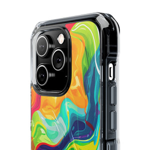 Bold Bright Patterns | Phone Case for iPhone (Clear Impact Case - Magnetic)