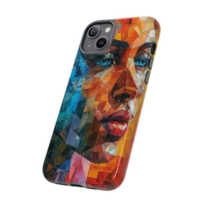 Geometric Fusion Lady - Protective Phone Case