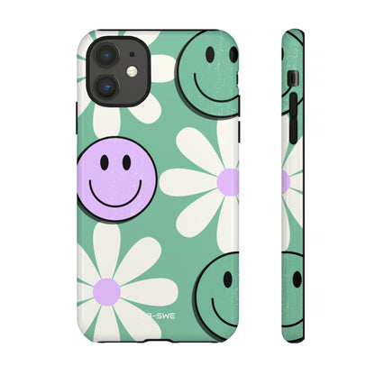 Playful Retro Blooms - iPhone Case