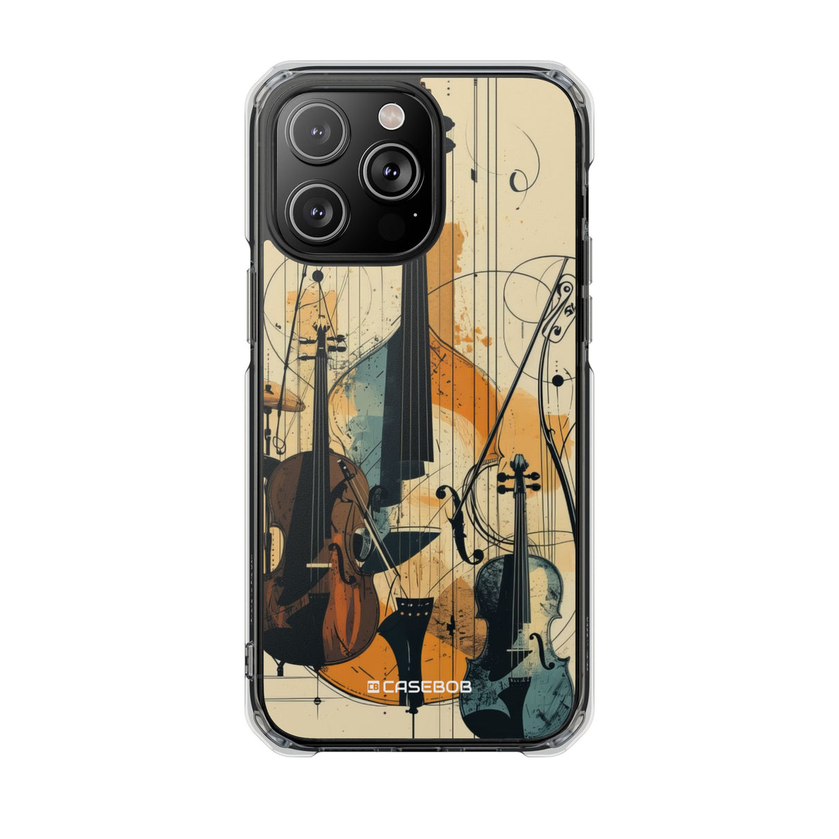 Strings in Motion - Phone Case for iPhone (Clear Impact - Magnetic)