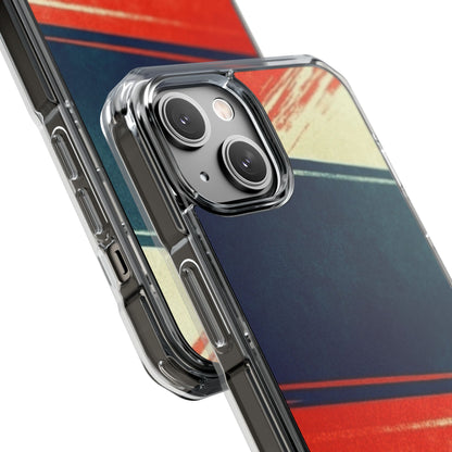 Blue Diagonal Motion iPhone 14 Case - Impact