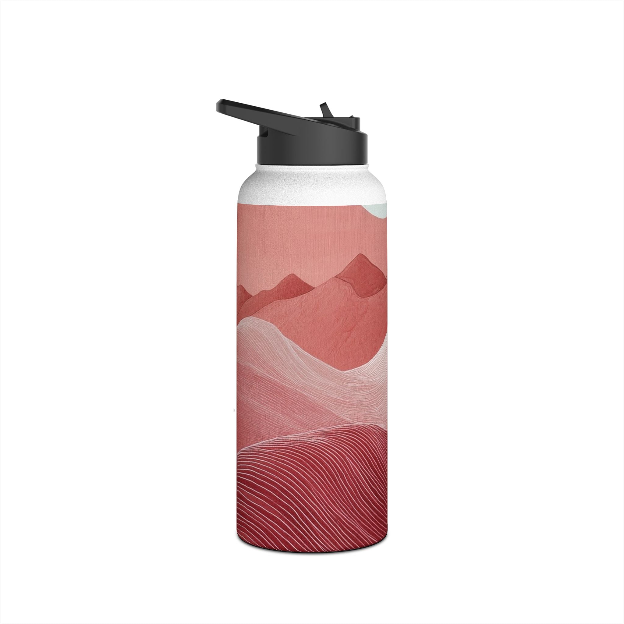 White Orb Dunes - Stainless Steel Water Bottle