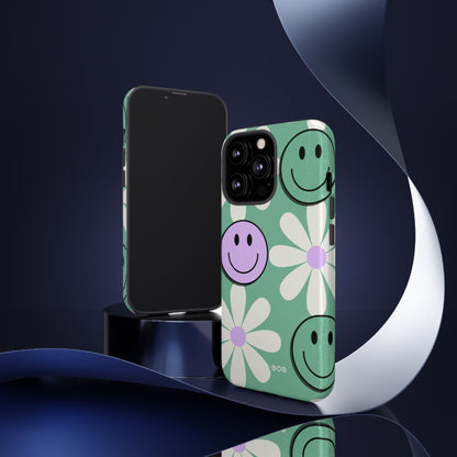 Smiley Daisy Glow iPhone 13 Pro Case - Tough