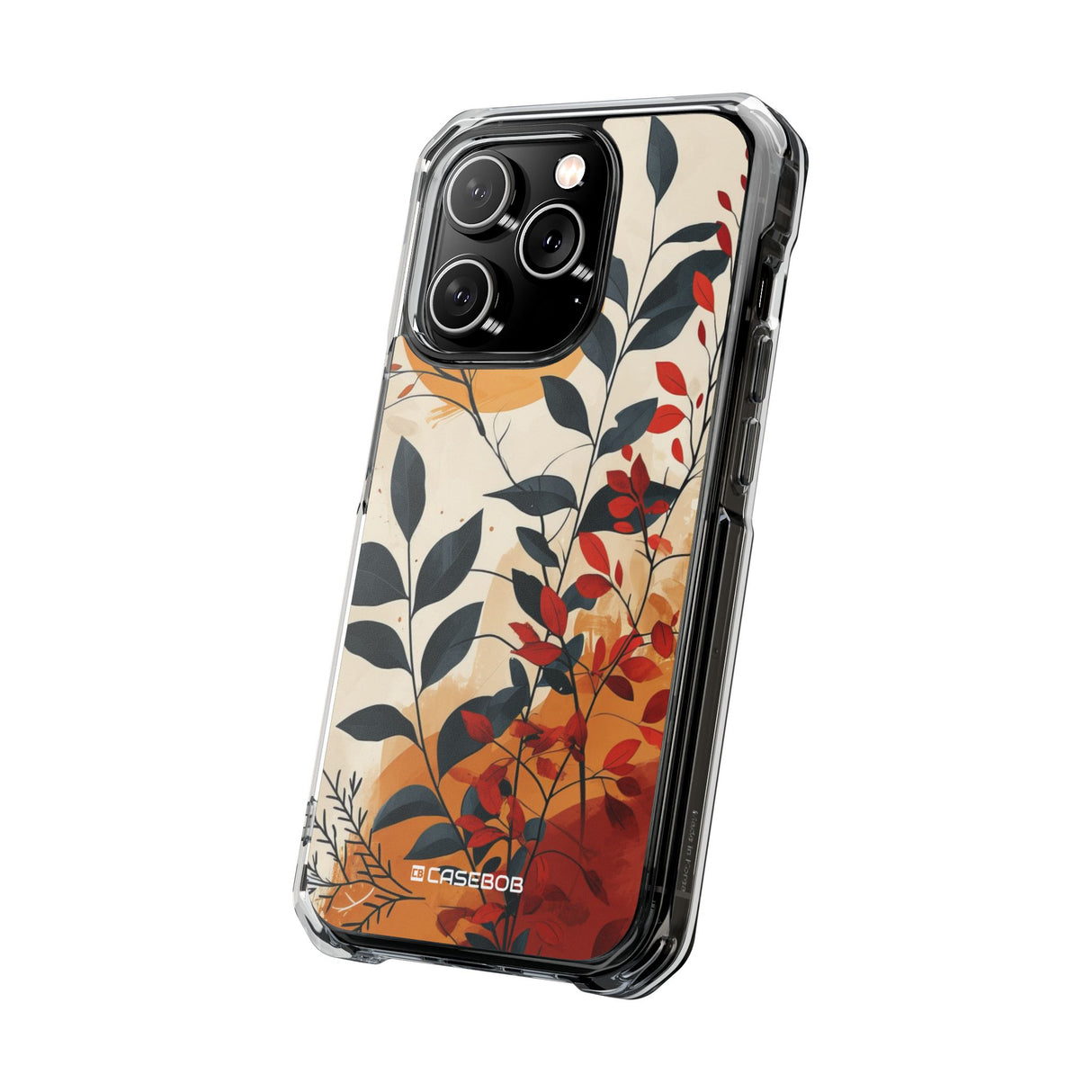 Botanical Serenity – Handyhülle für iPhone (Clear Impact – Magnetisch)