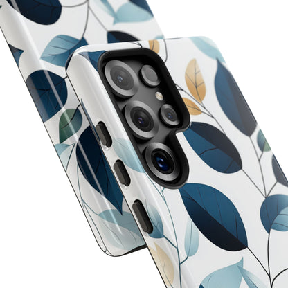 Navy Leaf Veins Samsung S25 Ultra Case - Tough