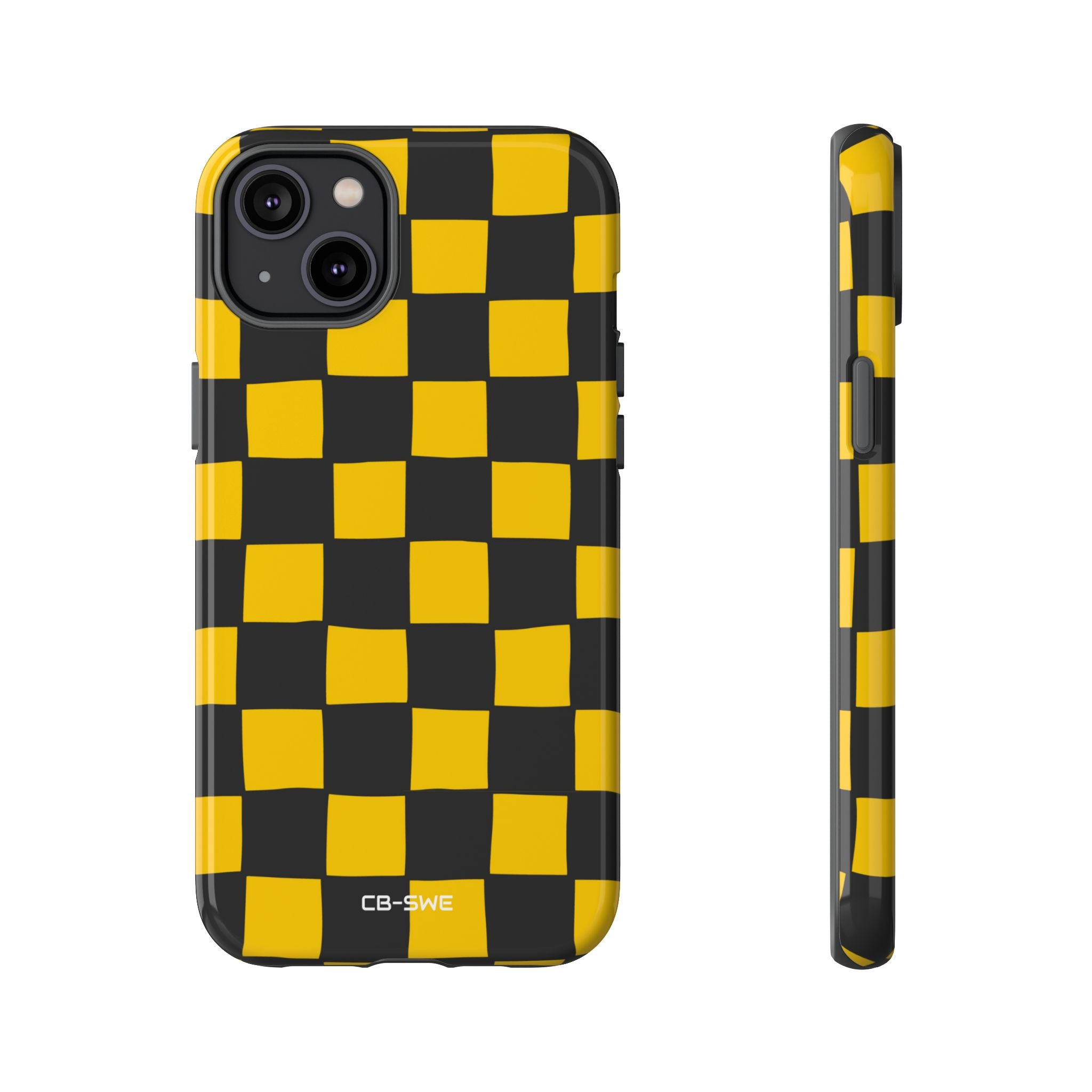 Yellow Squares Dance - iPhone Case