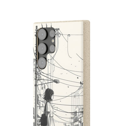 Urban Solitude Sketch | Biodegradable Phone Case