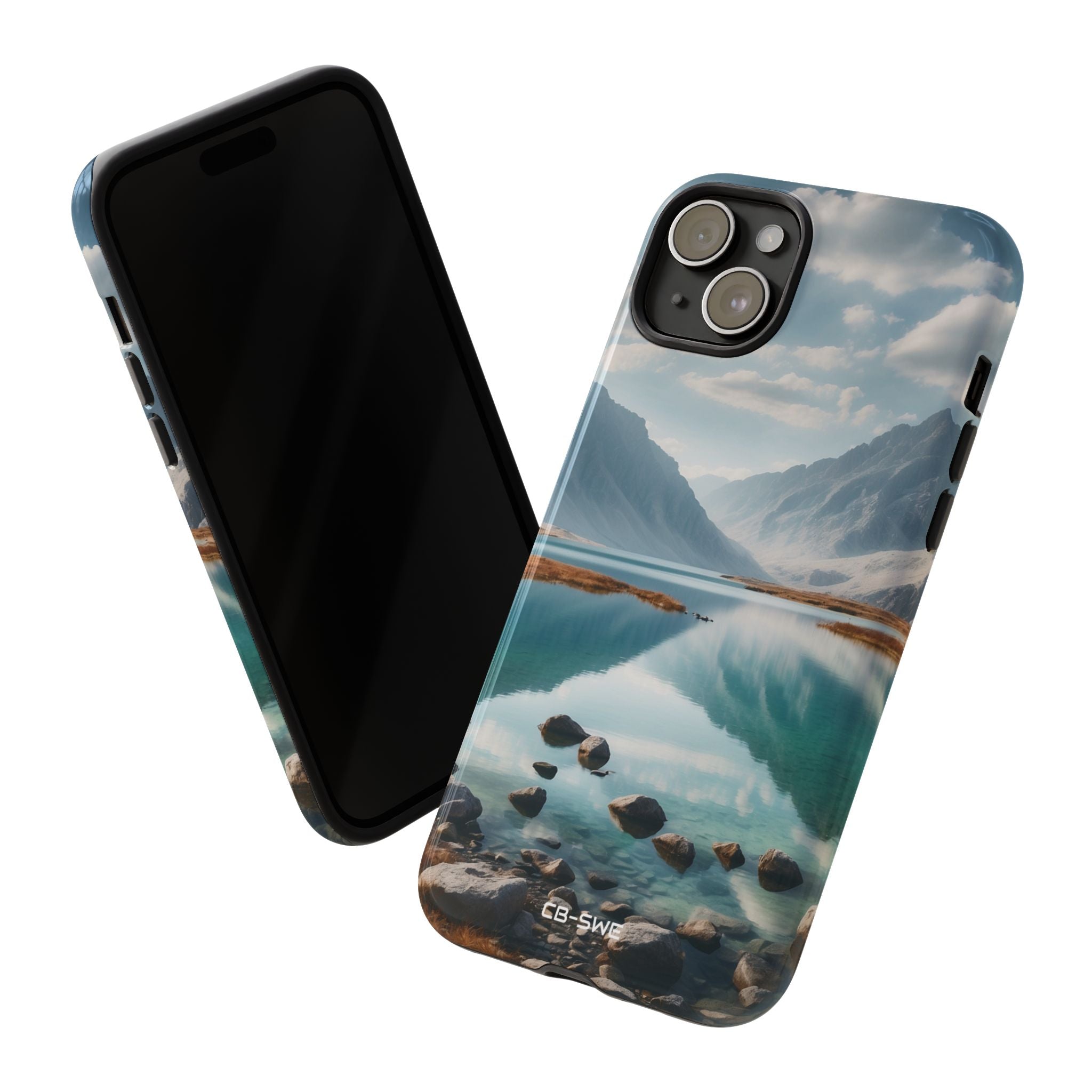 Mountain Reflections Swim - iPhone Case
