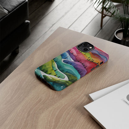 Whimsical Colorful Valleys - iPhone Case