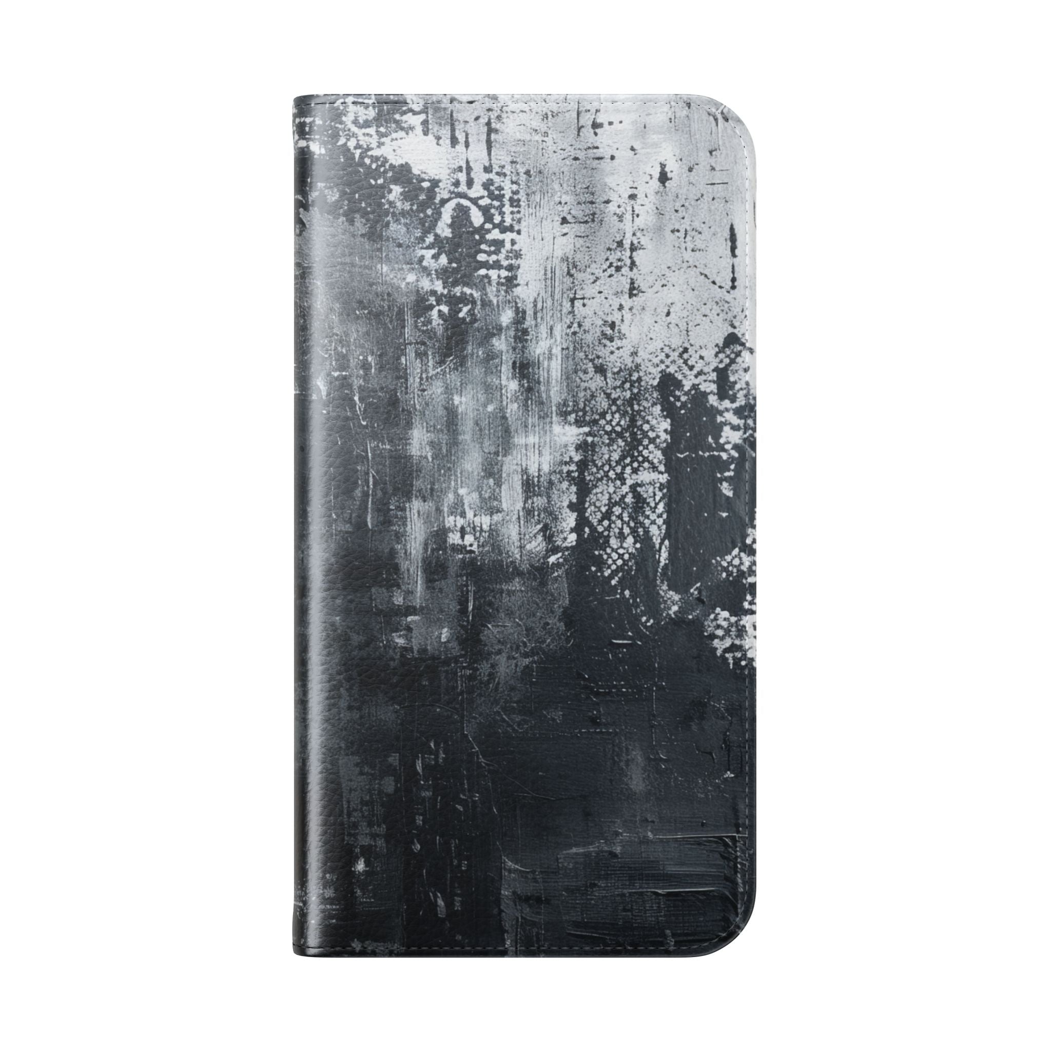Midnight Brushstroke - iPhone 15 Plus Case - Wallet