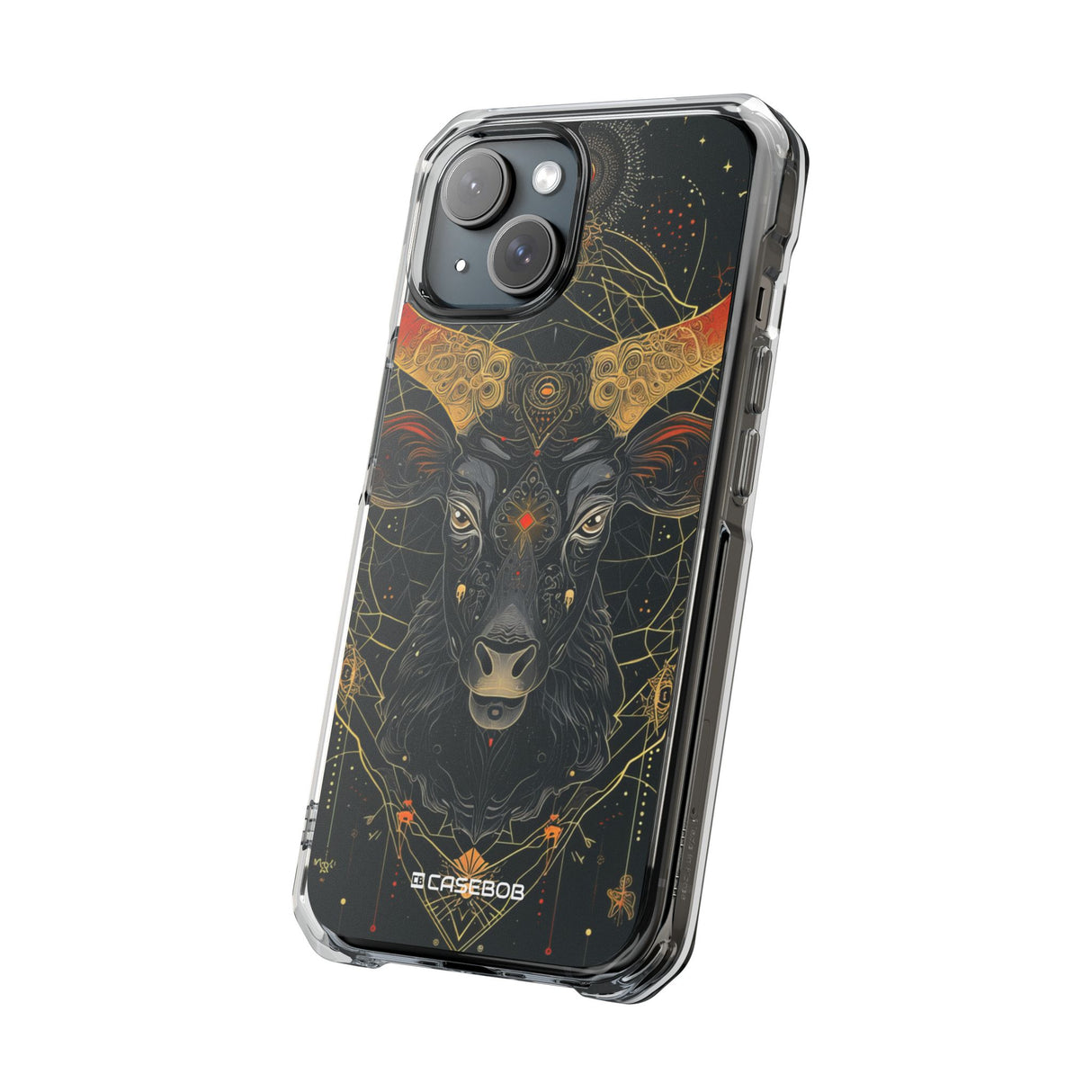 Celestial Taurus Mystique - Phone Case for iPhone (Clear Impact - Magnetic)