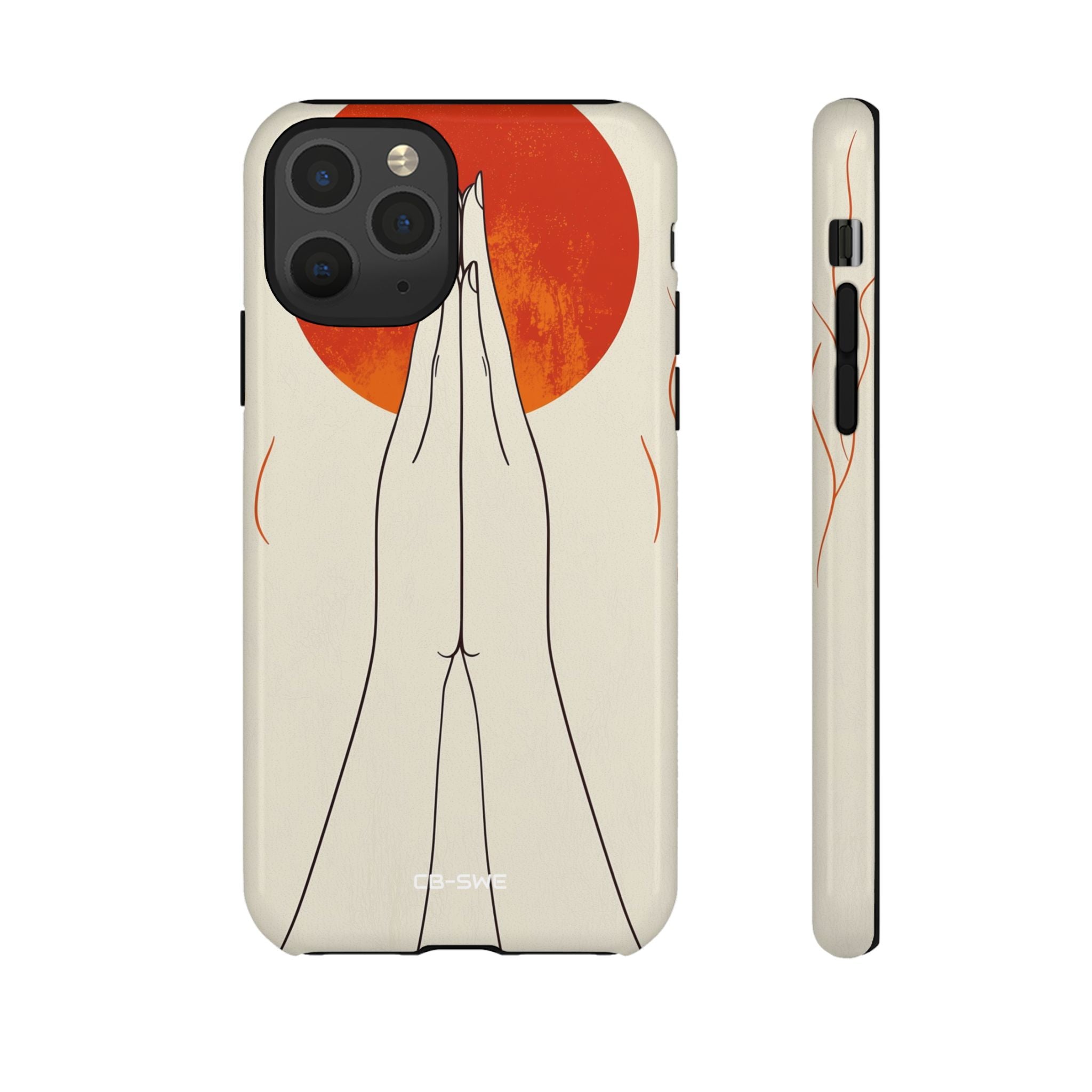 Hands Embrace Sun - iPhone Case