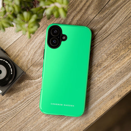 Medium Spring Green iPhone 16 - Tough Phone Case