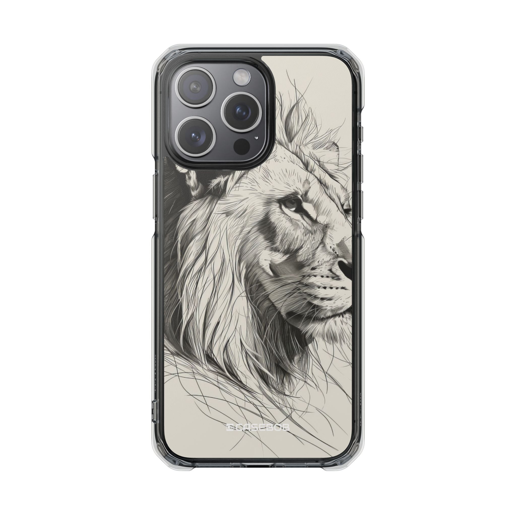 Majestic Linework Lion - Phone Case for iPhone