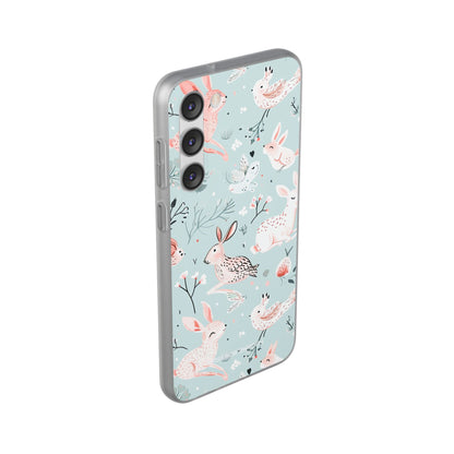 Whimsical Bunny Blossom - Flexi Samsung S23 Phone Case