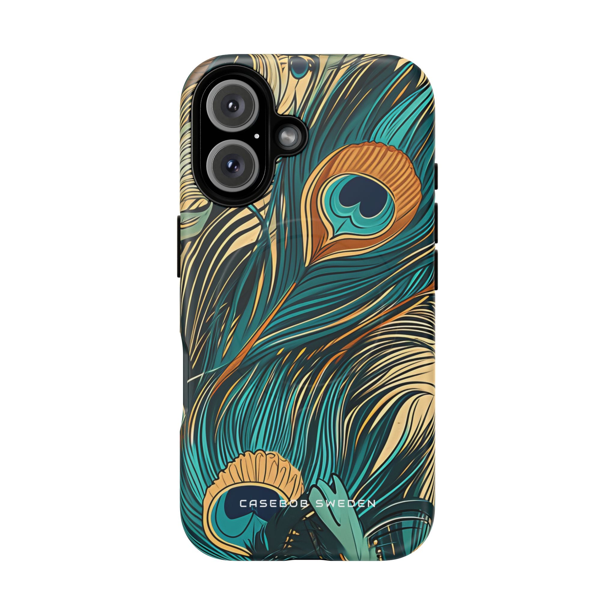 Art Nouveau Peacock Elegance iPhone 16 | Tough+ Phone Case