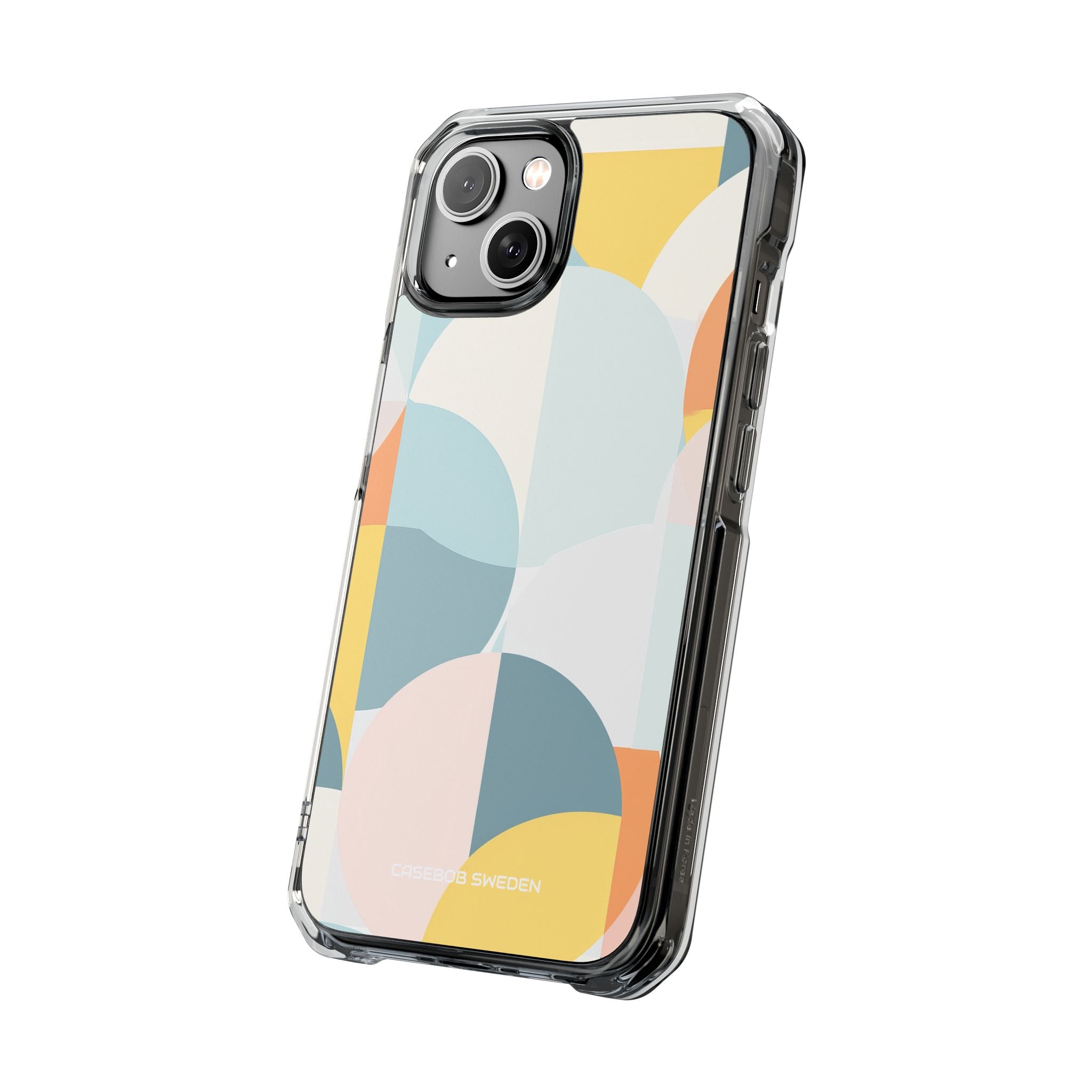 Abstract Geometric Calm - Clear Impact iPhone 14 Phone Case