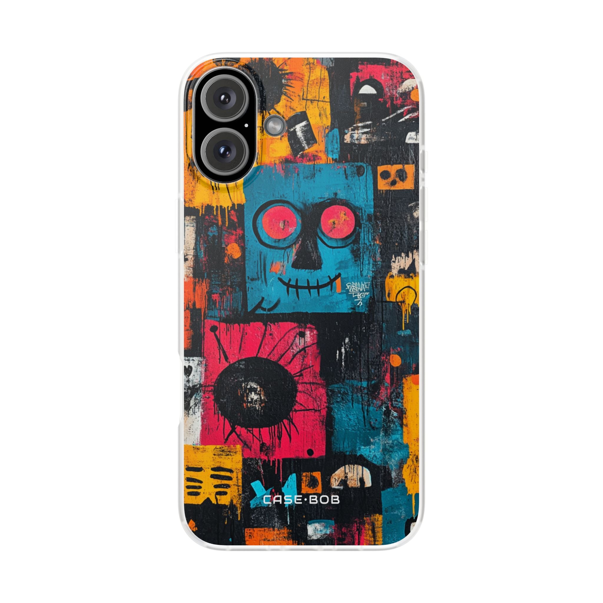 Blue Stitch Smile iPhone 16 Plus Case - Soft