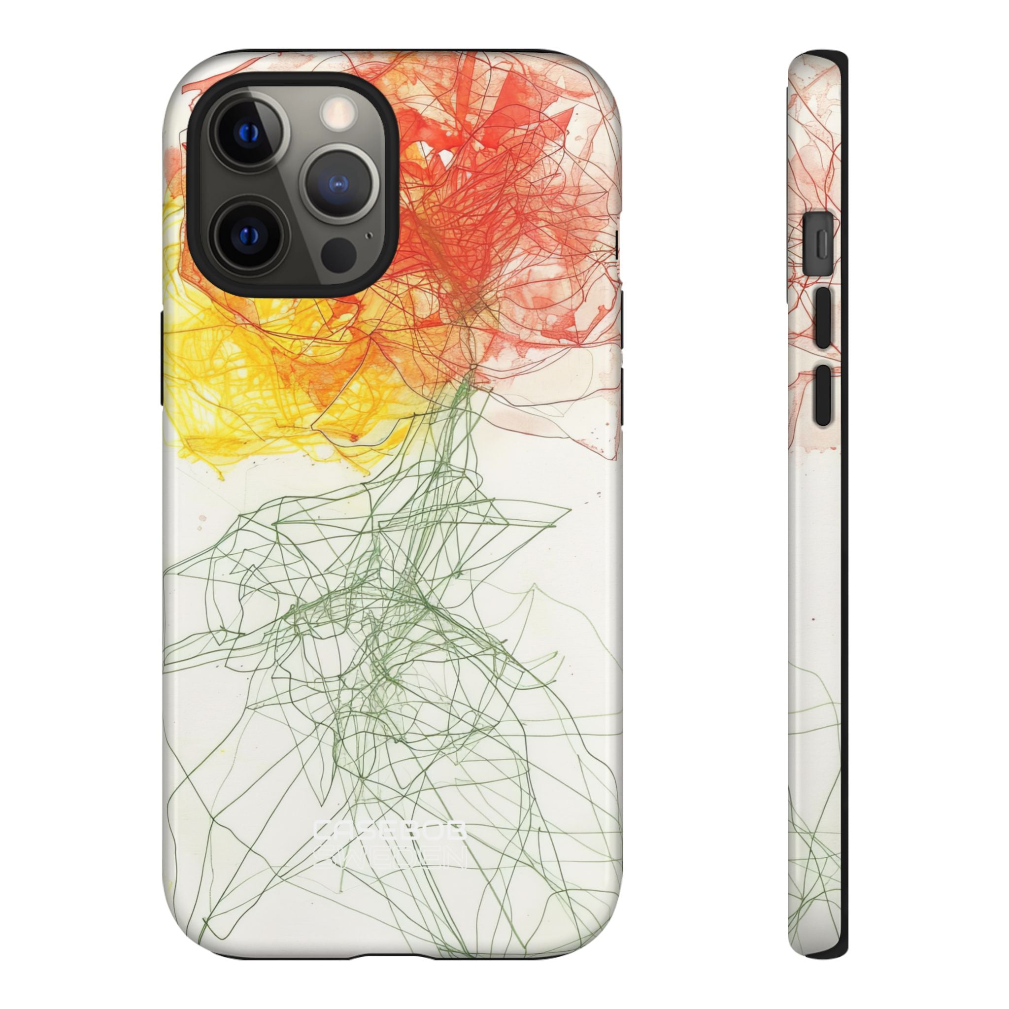 Fiery Blossom Tangle iPhone 12 - Tough