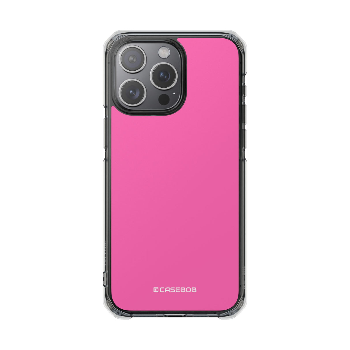 Hot Pink | Phone Case for iPhone (Clear Impact Case - Magnetic)