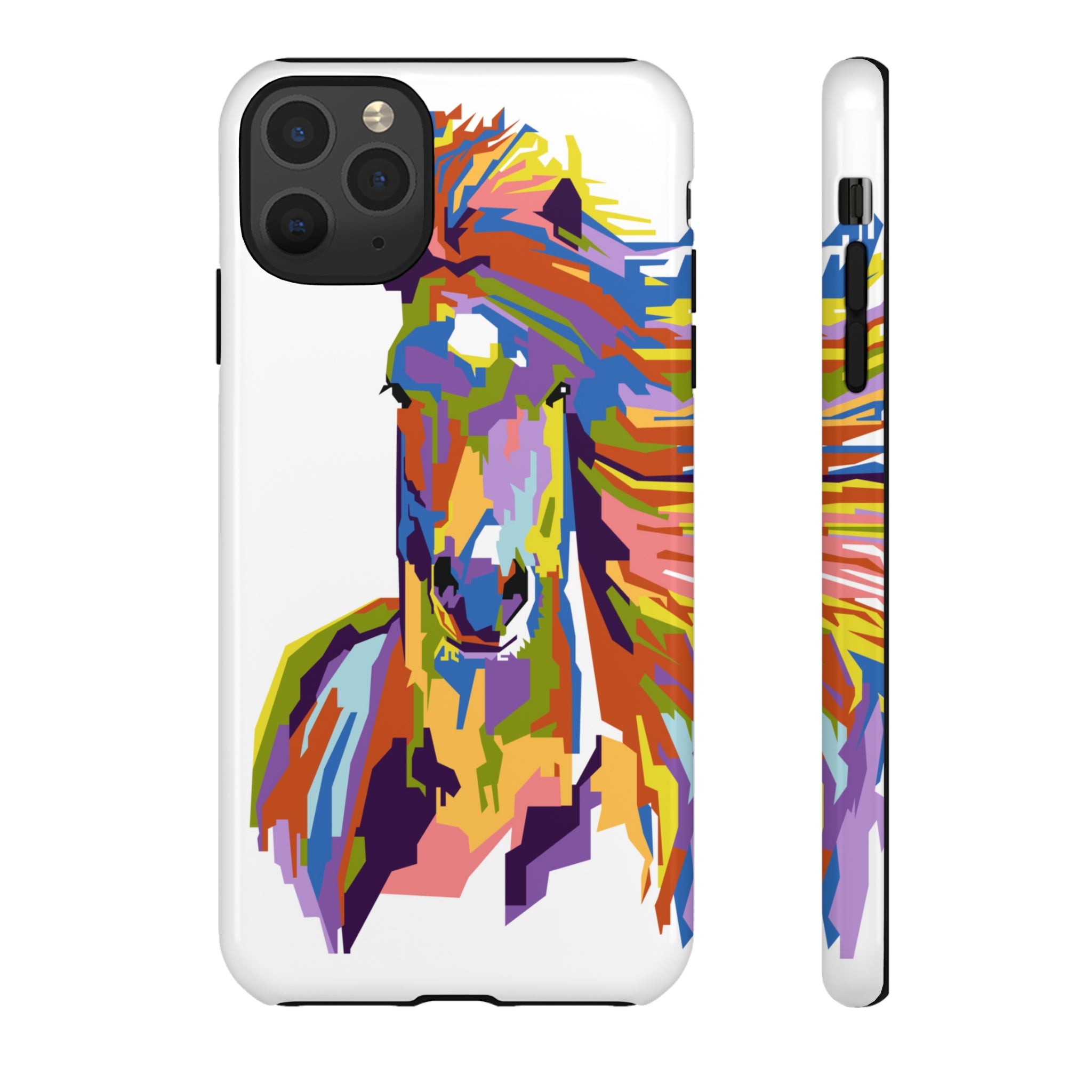 Horse Abstract Art iPhone Case (Protective) iPhone 11 Pro Max Glossy Phone Case