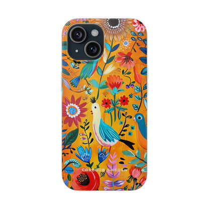 Whimsical Vintage Nature Harmony iPhone 15 - Flexi Phone Case