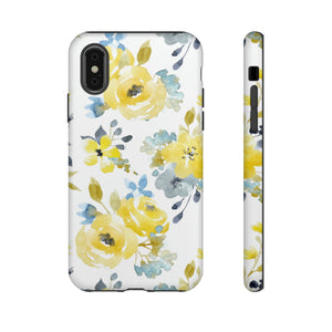 Yellow Floral - Protective Phone Case