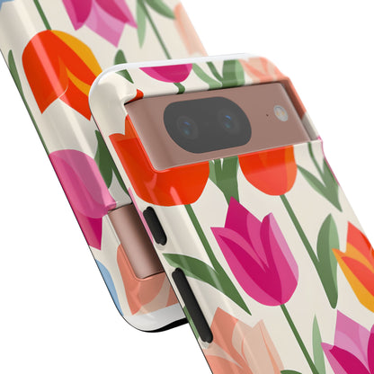 Tulip Harmony Green Google Pixel 8 Case - Tough