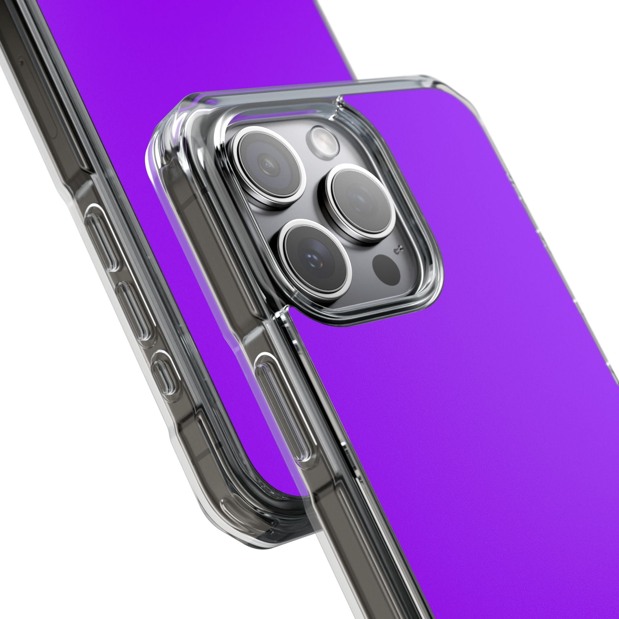 Vivid Violet - Clear Impact Case for iPhone