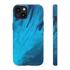 Light Blue Ink Art | Phone Case