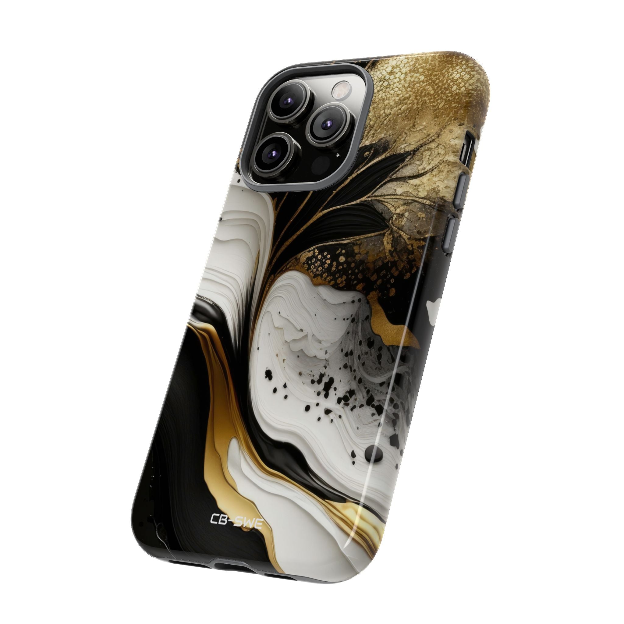 Gold Swirl Elegance - iPhone Case