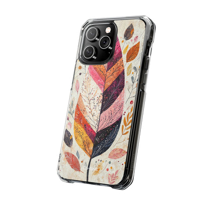 Vibrant Leaves Dance iPhone Case - Impact