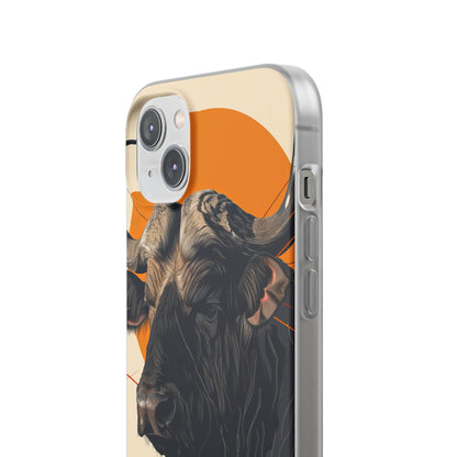 Majestic Buffalo Sun | Flexible Phone Case for iPhone