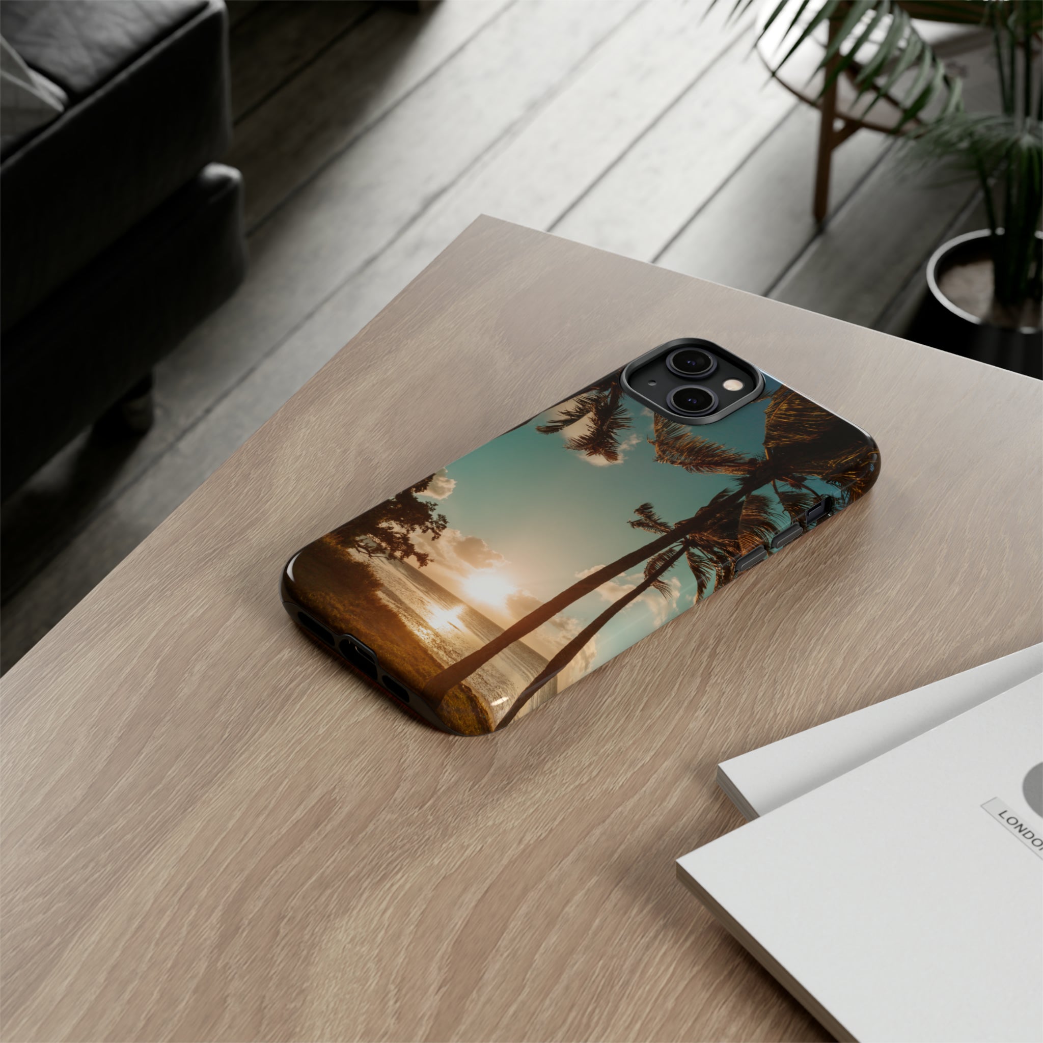 Sundown Palmtrees - Protective Phone Case