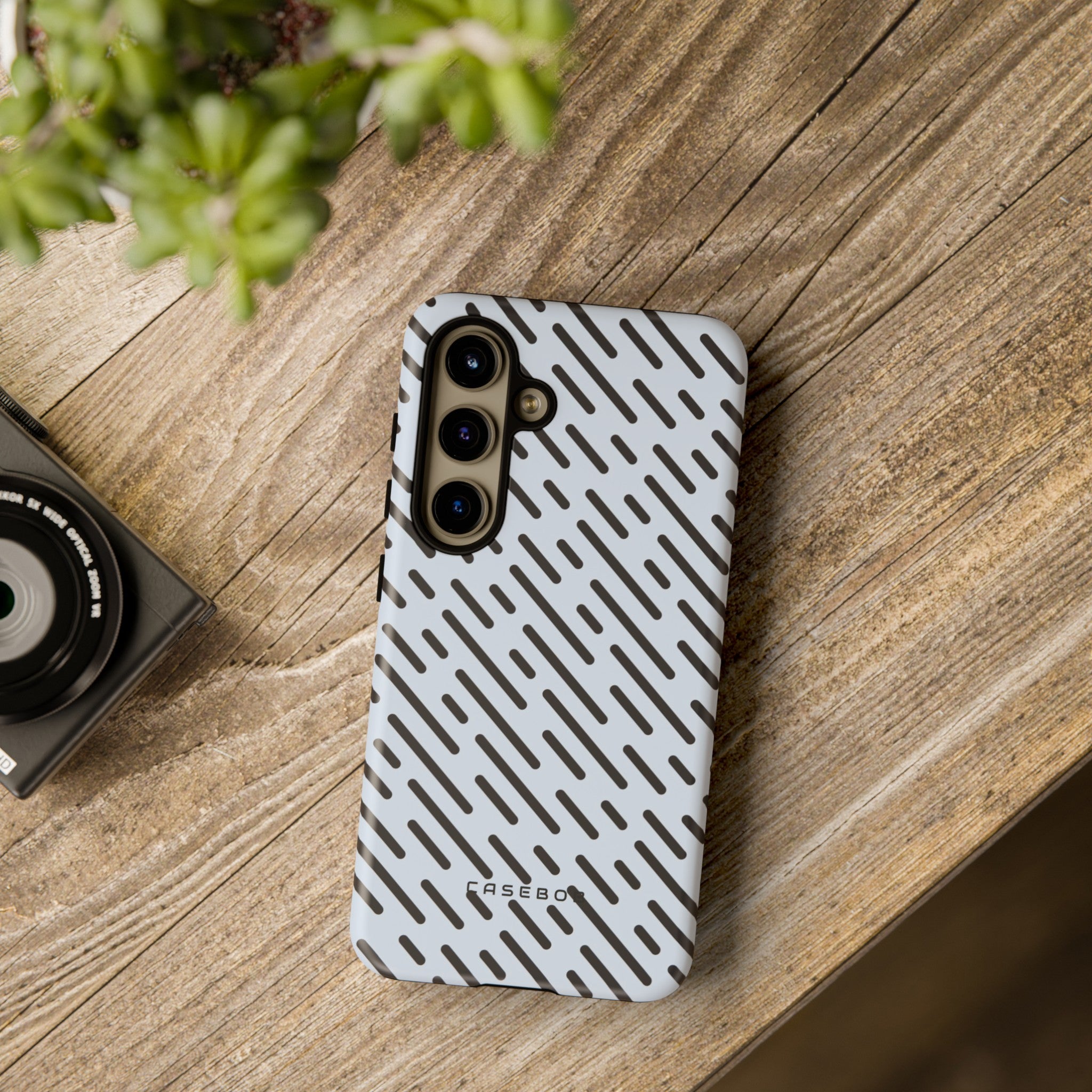 Monochrome Dash - Protective Phone Case