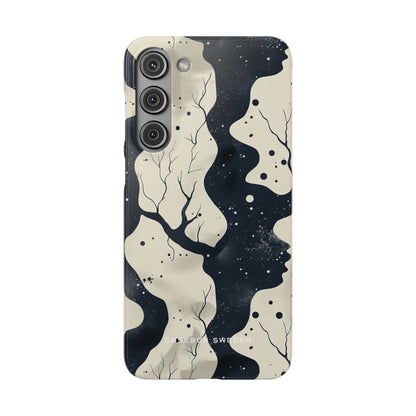 Organic Fluid Silhouettes with Cosmic Depth Samsung S23 - Slim Phone Case