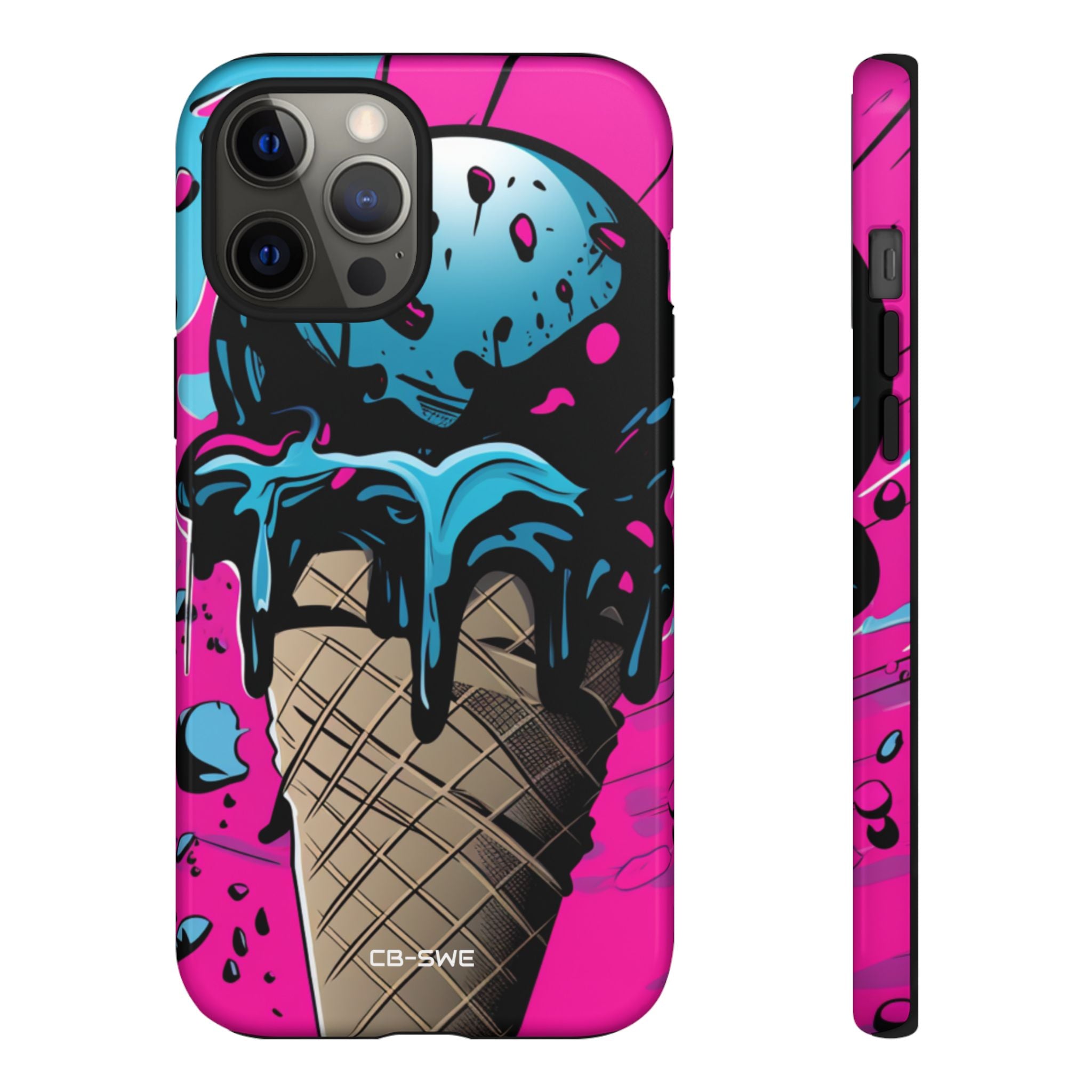 Vibrant Ice Cream Splash - iPhone Case