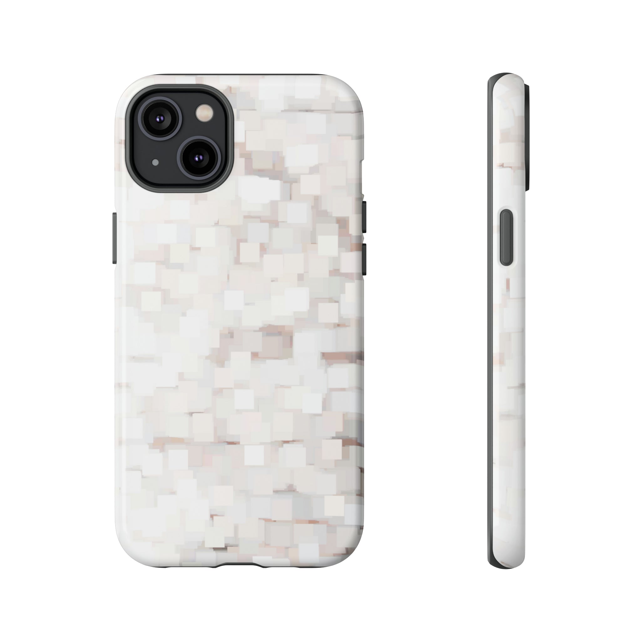 White Abstract Background - Protective Phone Case