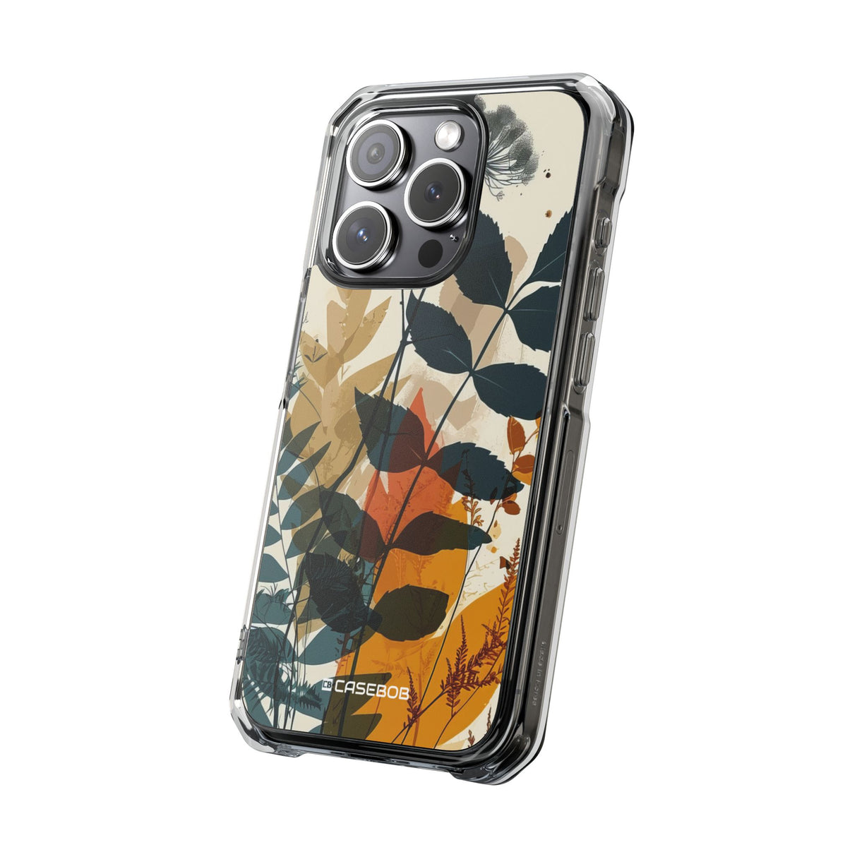 Botanical Serenity – Handyhülle für iPhone (Clear Impact – Magnetisch)