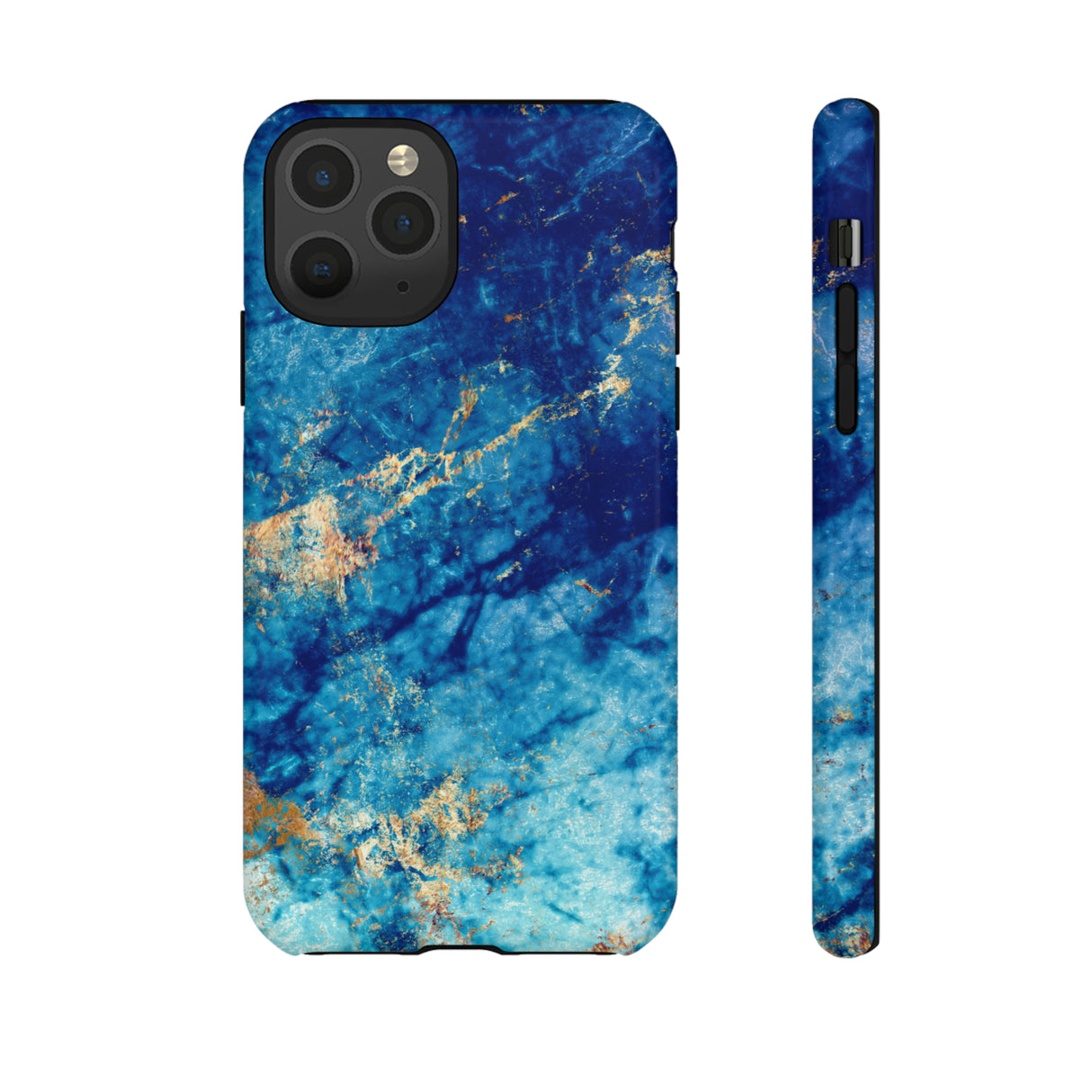 Blue Marble Background - Protective Phone Case