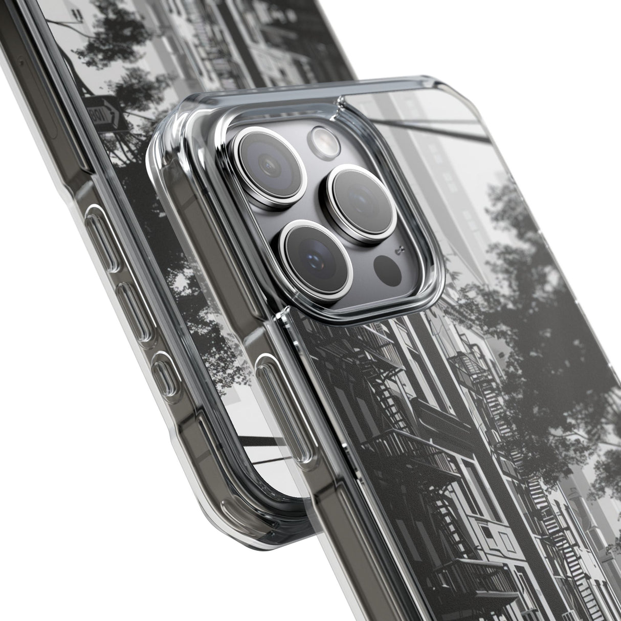 Urban Serenity - Phone Case for iPhone (Clear Impact - Magnetic)