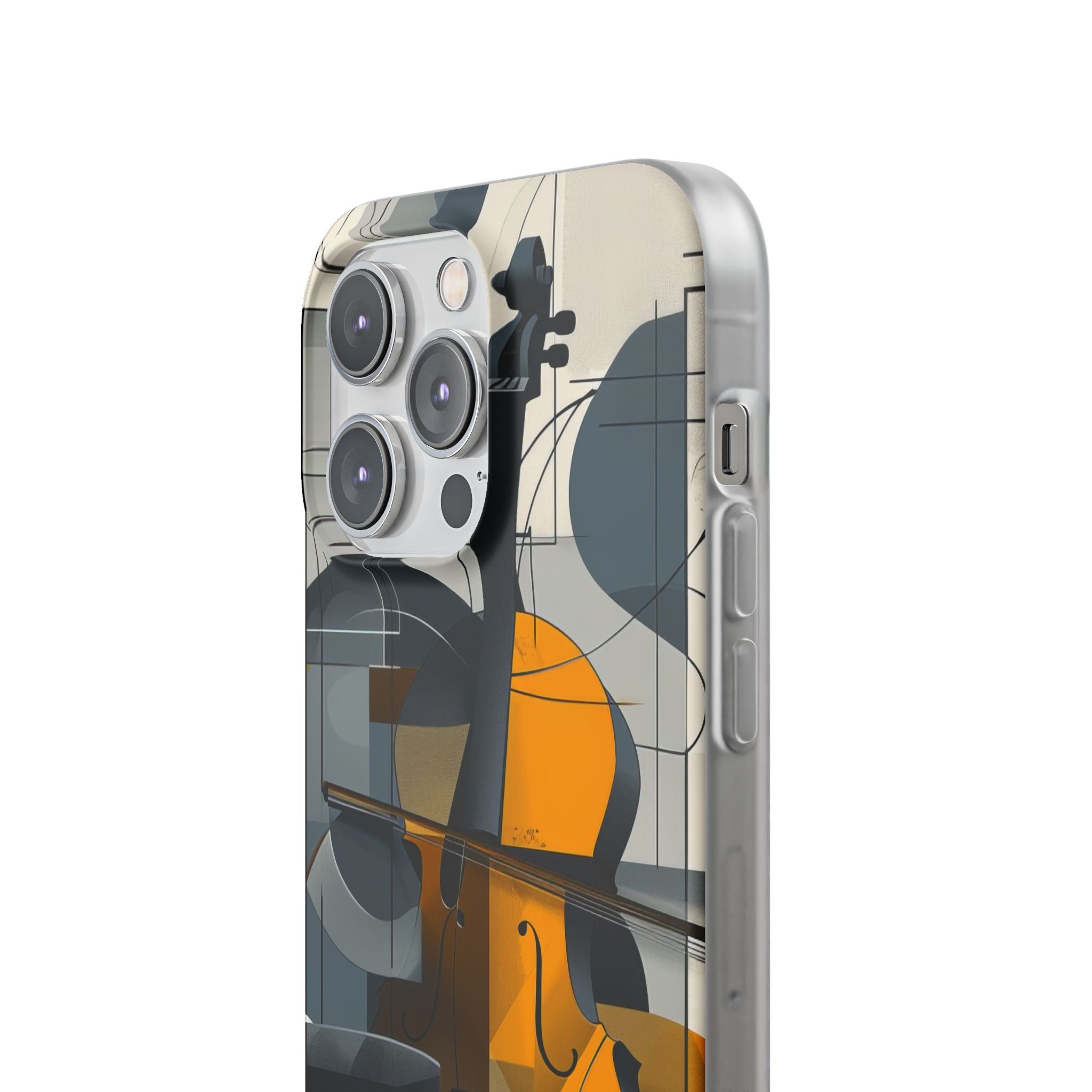 Cello Abstraction | Flexible Phone Case for iPhone