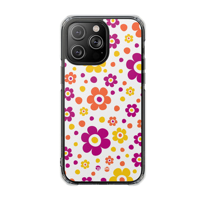 Retro Floral Playfulness iPhone Case - Impact