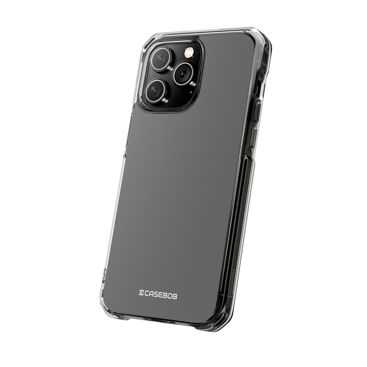 Dunkelgrau | Handyhülle für iPhone (Clear Impact Case - Magnetisch) 