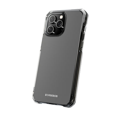 Dim Gray - Clear Impact Case for iPhone