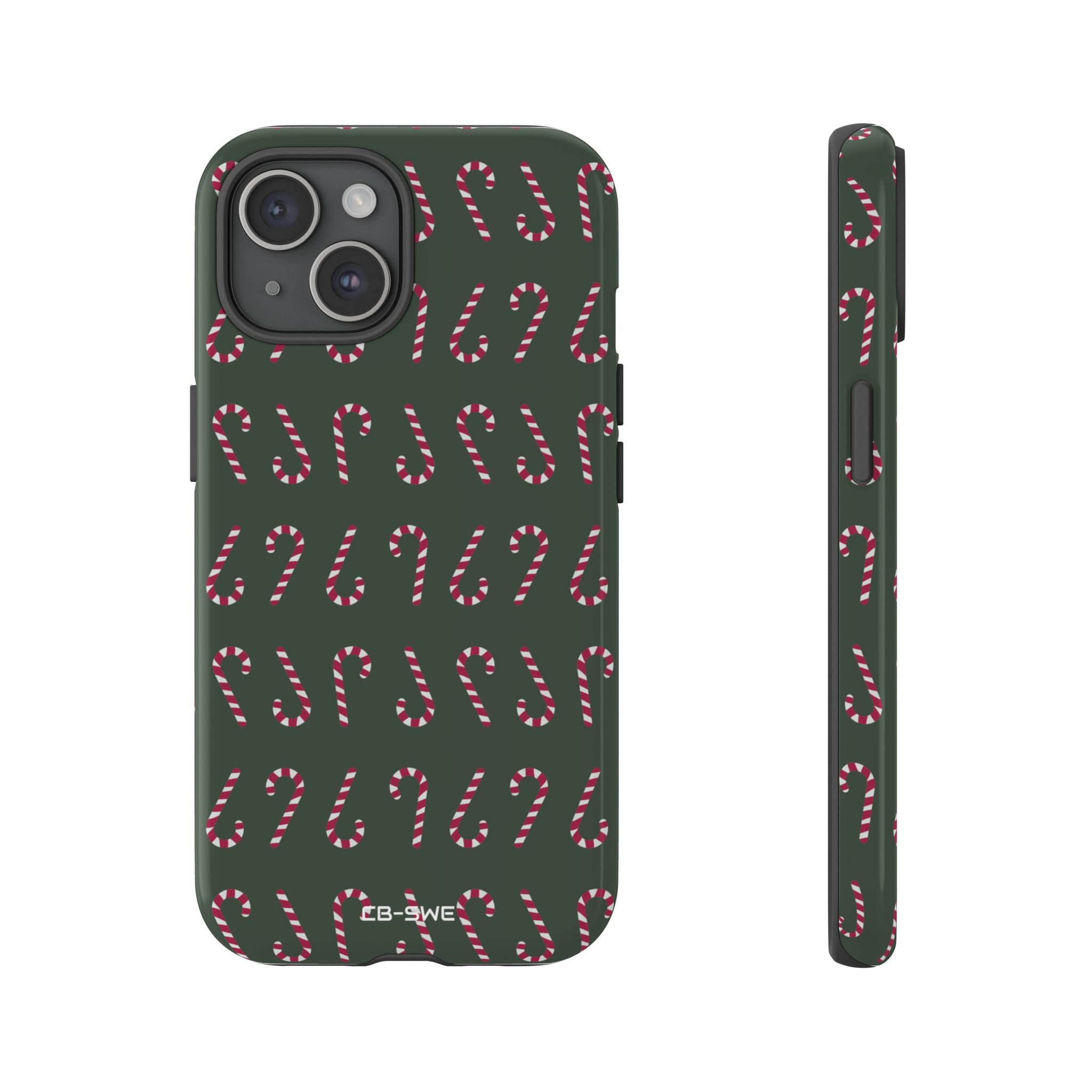 Candy Canes Aligned - iPhone Case